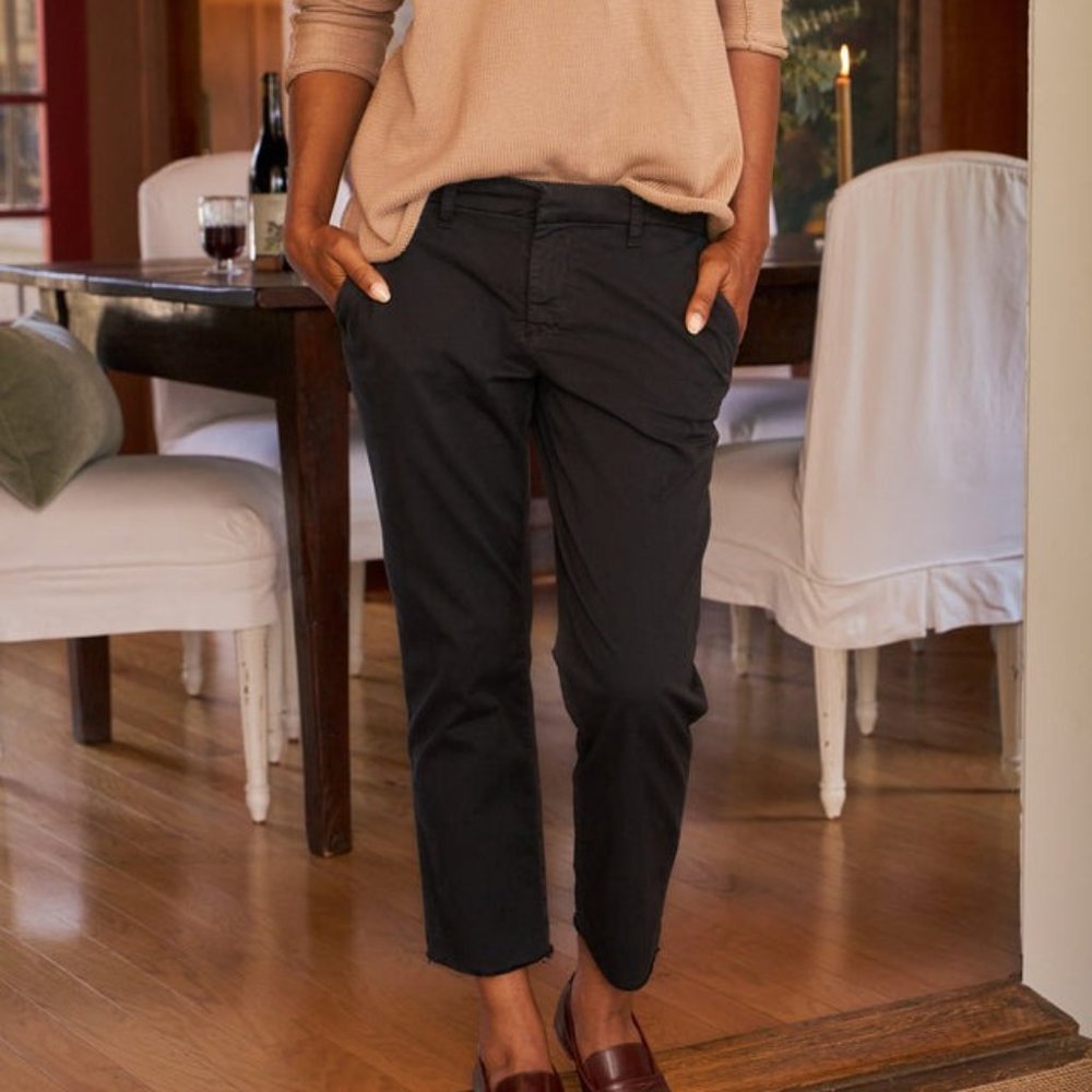 Frank & Eileen Wicklow The Italian Chino in Black Size 8